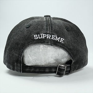 SUPREME シュプリーム 25FW Pigment Coated Canvas S Logo 6-Panel Black キャップ 黒 Size 【フリー】 【新古品・未使用品】 20827153