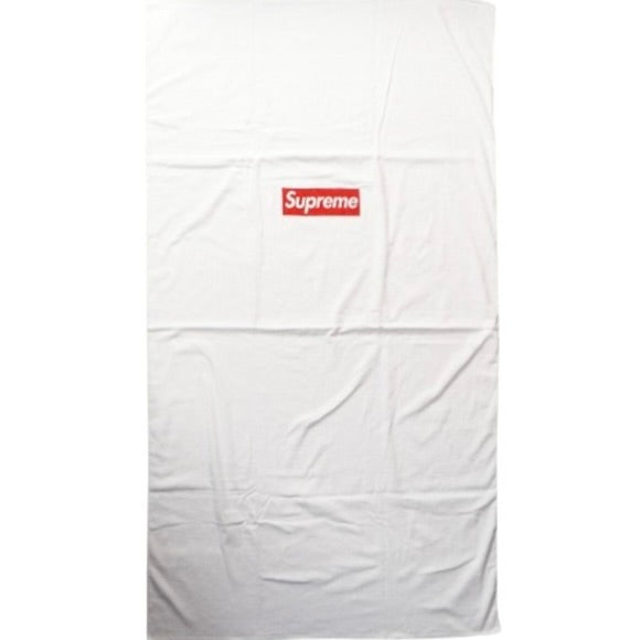 SUPREME シュプリーム 14SS Box Logo Beach Towel White ビーチタオル