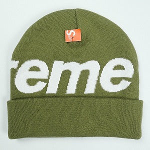SUPREME シュプリーム 24AW Big Logo Beanie Light Olive ビーニー オリーブ Size 【フリー】 【中古品-ほぼ新品】 20827275