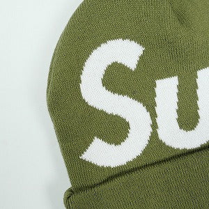 SUPREME シュプリーム 24AW Big Logo Beanie Light Olive ビーニー オリーブ Size 【フリー】 【中古品-ほぼ新品】 20827275