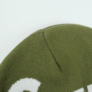 SUPREME シュプリーム 24AW Big Logo Beanie Light Olive ビーニー オリーブ Size 【フリー】 【中古品-ほぼ新品】 20827275