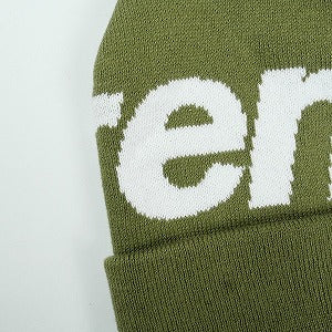 SUPREME シュプリーム 24AW Big Logo Beanie Light Olive ビーニー オリーブ Size 【フリー】 【中古品-ほぼ新品】 20827275