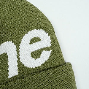 SUPREME シュプリーム 24AW Big Logo Beanie Light Olive ビーニー オリーブ Size 【フリー】 【中古品-ほぼ新品】 20827275