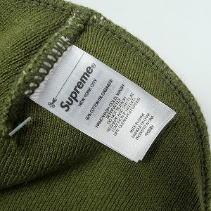 SUPREME シュプリーム 24AW Big Logo Beanie Light Olive ビーニー オリーブ Size 【フリー】 【中古品-ほぼ新品】 20827275