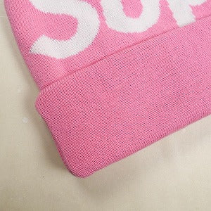 SUPREME シュプリーム 24AW Big Logo Beanie Pink ビーニー ピンク Size 【フリー】 【新古品・未使用品】 20827276