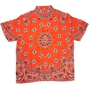 SUPREME シュプリーム 21SS Bandana Silk S/S Shirt Red 半袖シャツ 赤 Size 【L】 【新古品・未使用品】 20827290