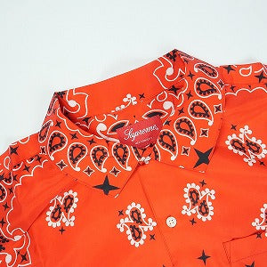 SUPREME シュプリーム 21SS Bandana Silk S/S Shirt Red 半袖シャツ 赤 Size 【L】 【新古品・未使用品】 20827290
