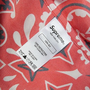 SUPREME シュプリーム 21SS Bandana Silk S/S Shirt Red 半袖シャツ 赤 Size 【L】 【新古品・未使用品】 20827290
