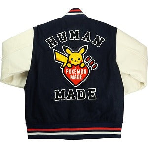 HUMAN MADE ヒューマンメイド ×POKEMON MADE 25AW VARSITY JACKET XX30JK004 バーシティジャケット 紺 Size 【S】 【新古品・未使用品】 20827334