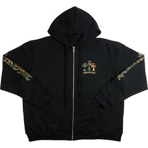 CHROME HEARTS クロム・ハーツ HORSESHOE 3 CEM CRS ZIP HOODIE BLACK/CAMO/GOLD ジップパーカー 黒 Size 【L】 【新古品・未使用品】 20827357
