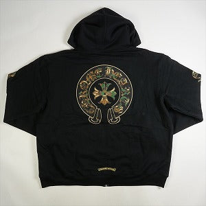 CHROME HEARTS クロム・ハーツ HORSESHOE 3 CEM CRS ZIP HOODIE BLACK/CAMO/GOLD ジップパーカー 黒 Size 【L】 【新古品・未使用品】 20827357