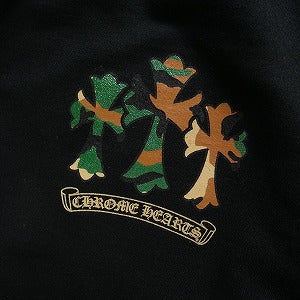 CHROME HEARTS クロム・ハーツ HORSESHOE 3 CEM CRS ZIP HOODIE BLACK/CAMO/GOLD ジップパーカー 黒 Size 【L】 【新古品・未使用品】 20827357