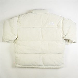 SUPREME シュプリーム ×THE NORTH FACE 23AW Suede Nuptse Jacket Stone ダウンジャケット 白 Size 【XL】 【新古品・未使用品】 20827366