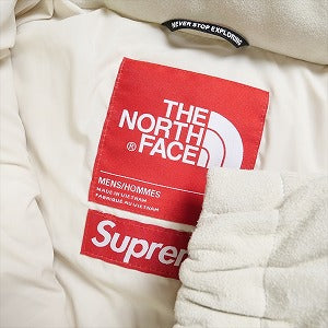 SUPREME シュプリーム ×THE NORTH FACE 23AW Suede Nuptse Jacket Stone ダウンジャケット 白 Size 【XL】 【新古品・未使用品】 20827366