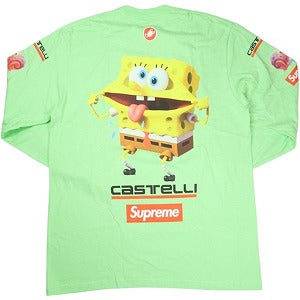 SUPREME シュプリーム ×SpongeBob SquarePants ×Castelli 25SS Racing L/S Tee Lime ロンT ライムグリーン Size 【M】 【中古品-ほぼ新品】 20827459