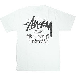 STUSSY ステューシー ×DOVER STREET MARKET STOCK DSM SINGAPORE TEE WHITE Tシャツ 白 Size 【M】 【新古品・未使用品】 20827472