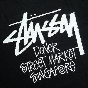 STUSSY ステューシー ×DOVER STREET MARKET STOCK DSM SINGAPORE TEE BLACK Tシャツ 黒 Size 【S】 【新古品・未使用品】 20827474