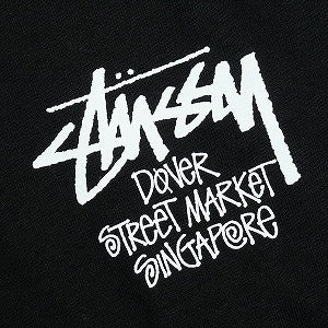 STUSSY ステューシー ×DOVER STREET MARKET STOCK DSM SINGAPORE TEE BLACK Tシャツ 黒 Size 【L】 【新古品・未使用品】 20827476