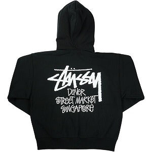STUSSY ステューシー ×DOVER STREET MARKET STOCK DSM SINGAPORE ZIP HOODIE BLACK ジップパーカー 黒 Size 【M】 【新古品・未使用品】 20827478