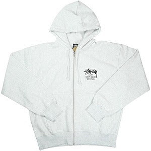 STUSSY ステューシー ×DOVER STREET MARKET STOCK DSM SINGAPORE ZIP HOODIE ASH GRAY ジップパーカー 灰 Size 【L】 【新古品・未使用品】 20827481