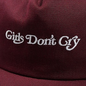 Girls Don't Cry ガールズドントクライ LOGO HAT MAROON キャップ エンジ Size 【フリー】 【新古品・未使用品】 20827487