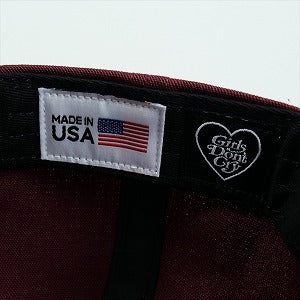 Girls Don't Cry ガールズドントクライ LOGO HAT MAROON キャップ エンジ Size 【フリー】 【新古品・未使用品】 20827487