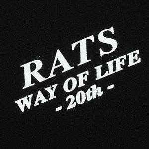 NEIGHBORHOOD ネイバーフッド ×RATS 20th Hoodie 25SPC-0104 パーカー 黒 Size 【XL】 【中古品-非常に良い】 20827599