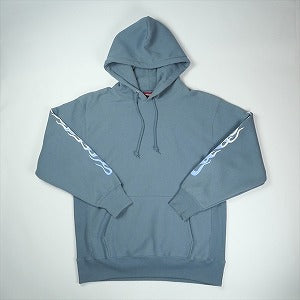 HIDEANDSEEK ハイド アンド シーク ×CARSERVICE HOODED SWEAT SHIRT パーカー 青 Size 【L】 【中古品-良い】 20827601
