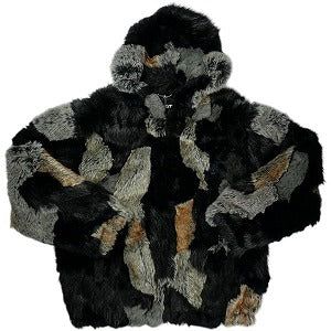 SUPREME シュプリーム 25FW Patchwork WINDSTOPPER Hooded Faux Fur Jacket Black ジャケット 黒 Size 【L】 【新古品・未使用品】 20827735