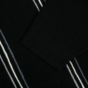SUPREME シュプリーム 25FW Stripe Zip Up Polo Sweater Black セーター 黒 Size 【L】 【新古品・未使用品】 20827736