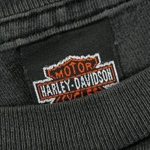 VINTAGE ヴィンテージ Harley-Davidson ハーレーダビッドソン Eagle Flames LS Tee ロンT 黒 Size 【XL】 【中古品-良い】 20827796