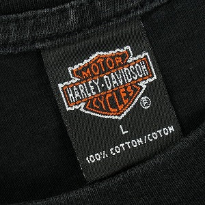 VINTAGE ヴィンテージ Harley-Davidson ハーレーダビッドソン Eagle Purple Flame LS Tee ロンT 黒 Size 【L】 【中古品-良い】 20827797