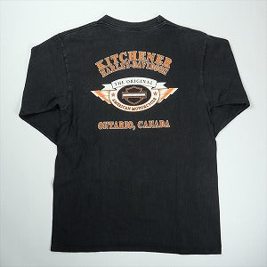 VINTAGE ヴィンテージ Harley-Davidson ハーレーダビッドソン Eagle Purple Flame LS Tee ロンT 黒 Size 【L】 【中古品-良い】 20827798