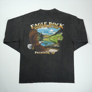 VINTAGE ヴィンテージ Harley-Davidson ハーレーダビッドソン Eagle Orange Flame LS Tee ロンT 黒 Size 【L】 【中古品-良い】 20827799