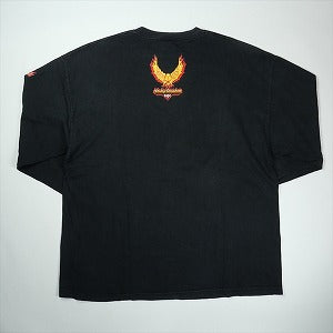 VINTAGE ヴィンテージ Harley-Davidson ハーレーダビッドソン Cafe Eagle Flame LS Tee ロンT 黒 Size 【XL相当】 【中古品-良い】 20827800