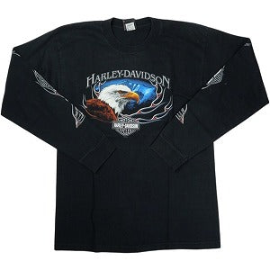 VINTAGE ヴィンテージ Harley-Davidson ハーレーダビッドソン Eagle Mountain LS Tee ロンT 黒 Size 【L】 【中古品-良い】 20827801