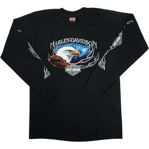 VINTAGE ヴィンテージ Harley-Davidson ハーレーダビッドソン Eagle Mountain LS Tee ロンT 黒 Size 【L】 【中古品-良い】 20827802