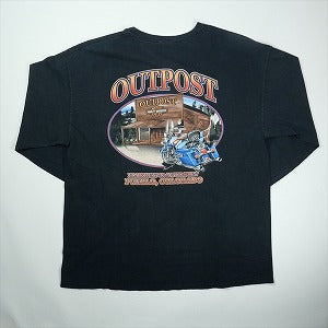 VINTAGE ヴィンテージ Harley-Davidson ハーレーダビッドソン Eagle American Flag LS Tee ロンT 黒 Size 【XL相当】 【中古品-良い】 20827803