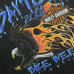 VINTAGE ヴィンテージ Harley-Davidson ハーレーダビッドソン Deytona bike week Eagle Logo LS Tee ロンT 黒 Size 【L相当】 【中古品-良い】 20827804