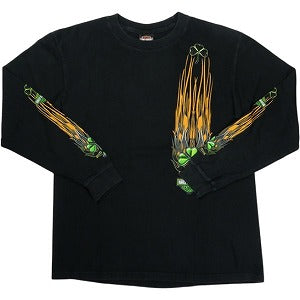 VINTAGE ヴィンテージ Harley-Davidson ハーレーダビッドソン Clover Logo LS Tee ロンT 黒 Size 【L】 【中古品-良い】 20827807