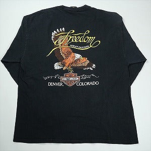 VINTAGE ヴィンテージ Harley-Davidson ハーレーダビッドソン Angel Logo LS Tee ロンT 黒 Size 【XL】 【中古品-良い】 20827810