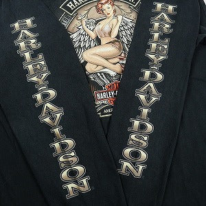 VINTAGE ヴィンテージ Harley-Davidson ハーレーダビッドソン Angel Logo LS Tee ロンT 黒 Size 【XL】 【中古品-良い】 20827810