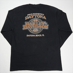 VINTAGE ヴィンテージ Harley-Davidson ハーレーダビッドソン Orange Flame LS Tee ロンT 黒 Size 【XL】 【中古品-良い】 20827812