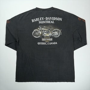 VINTAGE ヴィンテージ Harley-Davidson ハーレーダビッドソン Skull Red Flame LS Tee ロンT 黒 Size 【XL】 【中古品-良い】 20827813