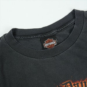 VINTAGE ヴィンテージ Harley-Davidson ハーレーダビッドソン Skull Red Flame LS Tee ロンT 黒 Size 【XL】 【中古品-良い】 20827813