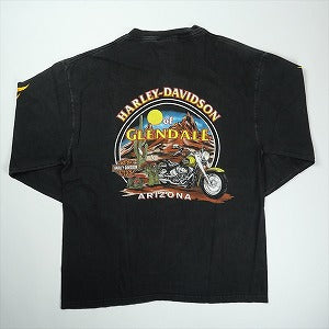 VINTAGE ヴィンテージ Harley-Davidson ハーレーダビッドソン Engine Flame LS Tee ロンT 黒 Size 【L】 【中古品-良い】 20827817