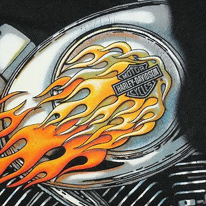 VINTAGE ヴィンテージ Harley-Davidson ハーレーダビッドソン Engine Flame LS Tee ロンT 黒 Size 【L】 【中古品-良い】 20827817