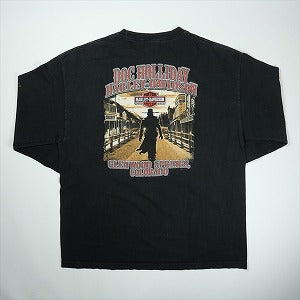 VINTAGE ヴィンテージ Harley-Davidson ハーレーダビッドソン Motorcycle Flame LS Tee ロンT 黒 Size 【XL】 【中古品-良い】 20827818
