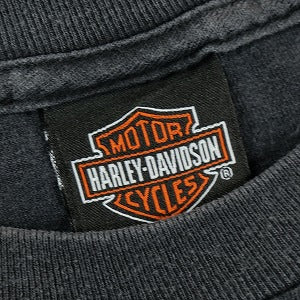 VINTAGE ヴィンテージ Harley-Davidson ハーレーダビッドソン Motorcycle Flame LS Tee ロンT 黒 Size 【L】 【中古品-良い】 20827819