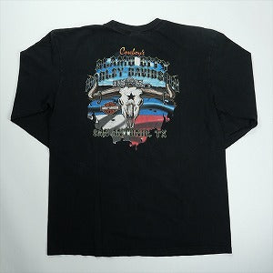 VINTAGE ヴィンテージ Harley-Davidson ハーレーダビッドソン Clover Logo Pocket LS Tee ロンT 黒 Size 【L】 【中古品-良い】 20827821